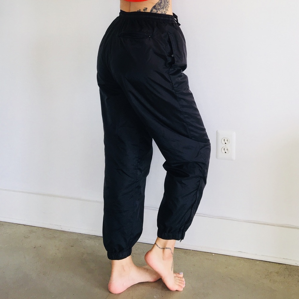 WILSON Black Track Windbreaker Joggers Pants L - Picture 2 of 7